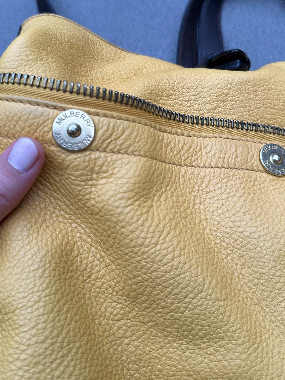 Vintage Mulberry Mitzy Messenger Yellow Shoulder Bag - Picture 6 of 10